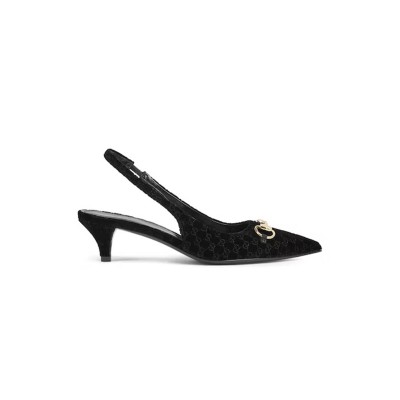 GUCCI WOMEN'S SLINGBACK PUMP WITH HORSEBIT 835978
